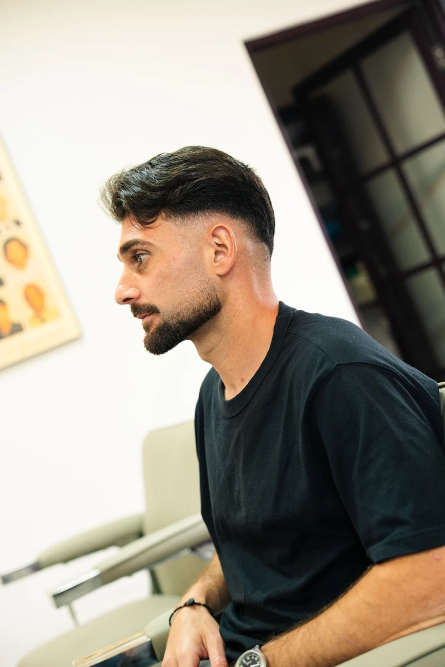 Hasil haircut tampak samping di Key Barber